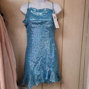 Sparkling Blue Womens Dress
